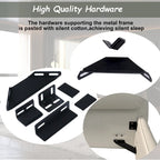 Base de Cama King Size Tapizada en Terciopelo con Cabecero Acolchado Suave