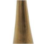 Mesa auxiliar acentuada con forma de cono y tapa de cristal texturizado - Negro u Oro -